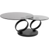Table basse Beverly fumé noir 132x80cm
