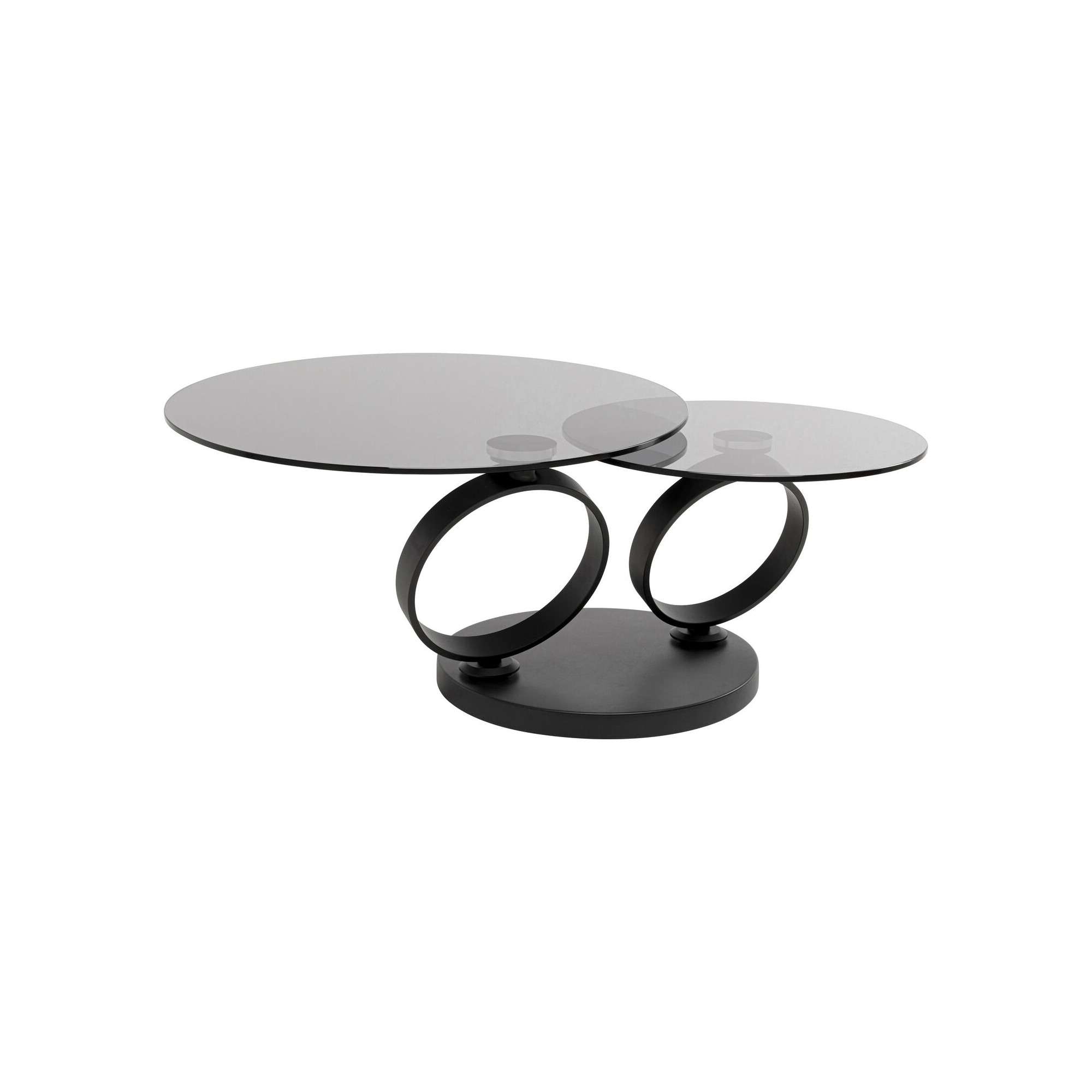 Table basse Beverly fumé noir 132x80cm