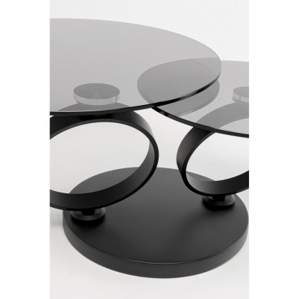 Table basse Beverly verre fumé Kare Design