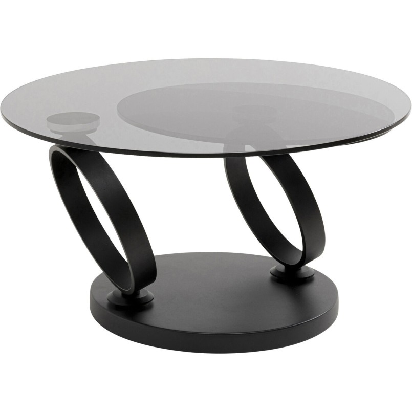 Table basse Beverly fumé noir 132x80cm