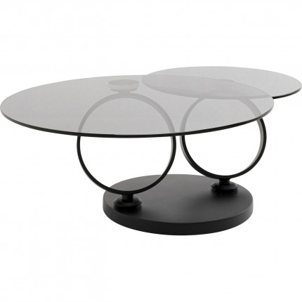 Table basse Beverly verre fumé Kare Design