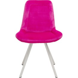 Chaise pivotante en velours rose - Baron - Kare Design