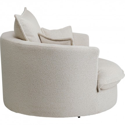 Draaifauteuil Joy creme Kare Design