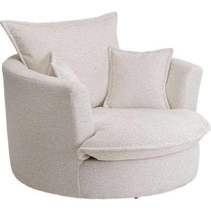 Draaifauteuil Joy creme Kare Design