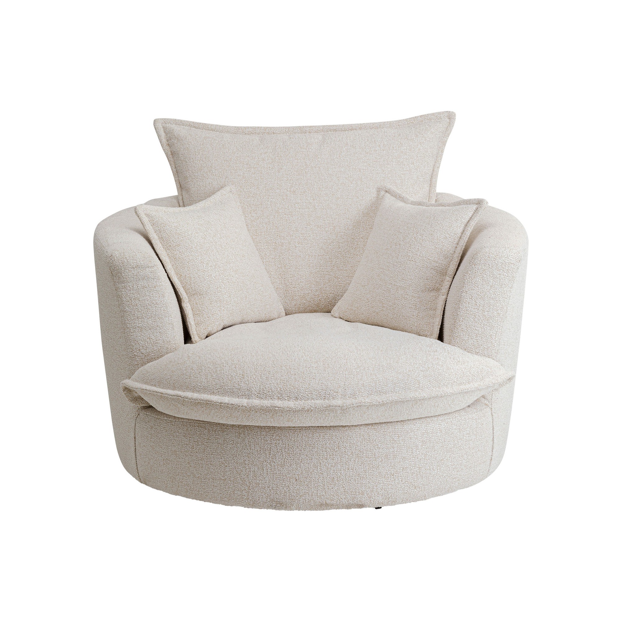 Fauteuil pivotant Joy crème