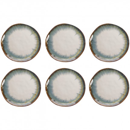 Plate Organic Ø26cm white (6/Set) Kare Design