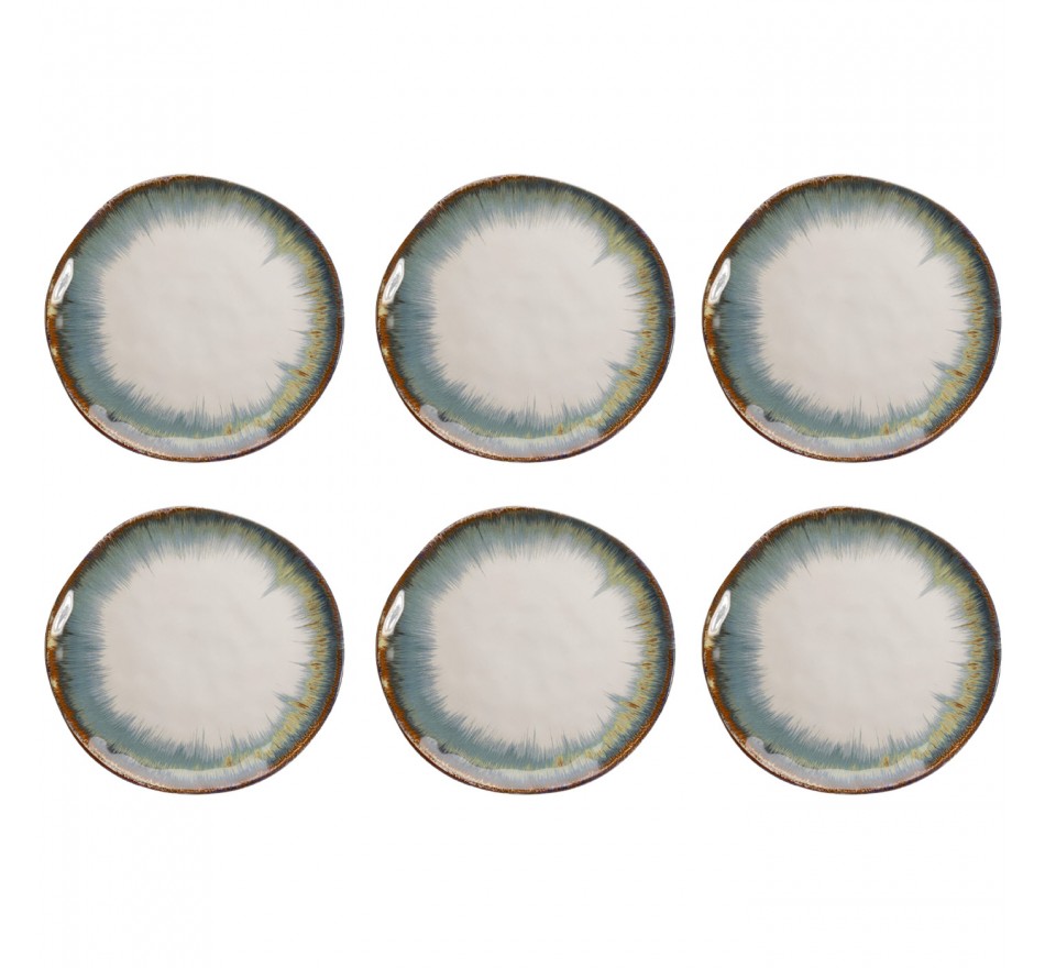 Plate Organic Ø26cm white (6/Set) Kare Design