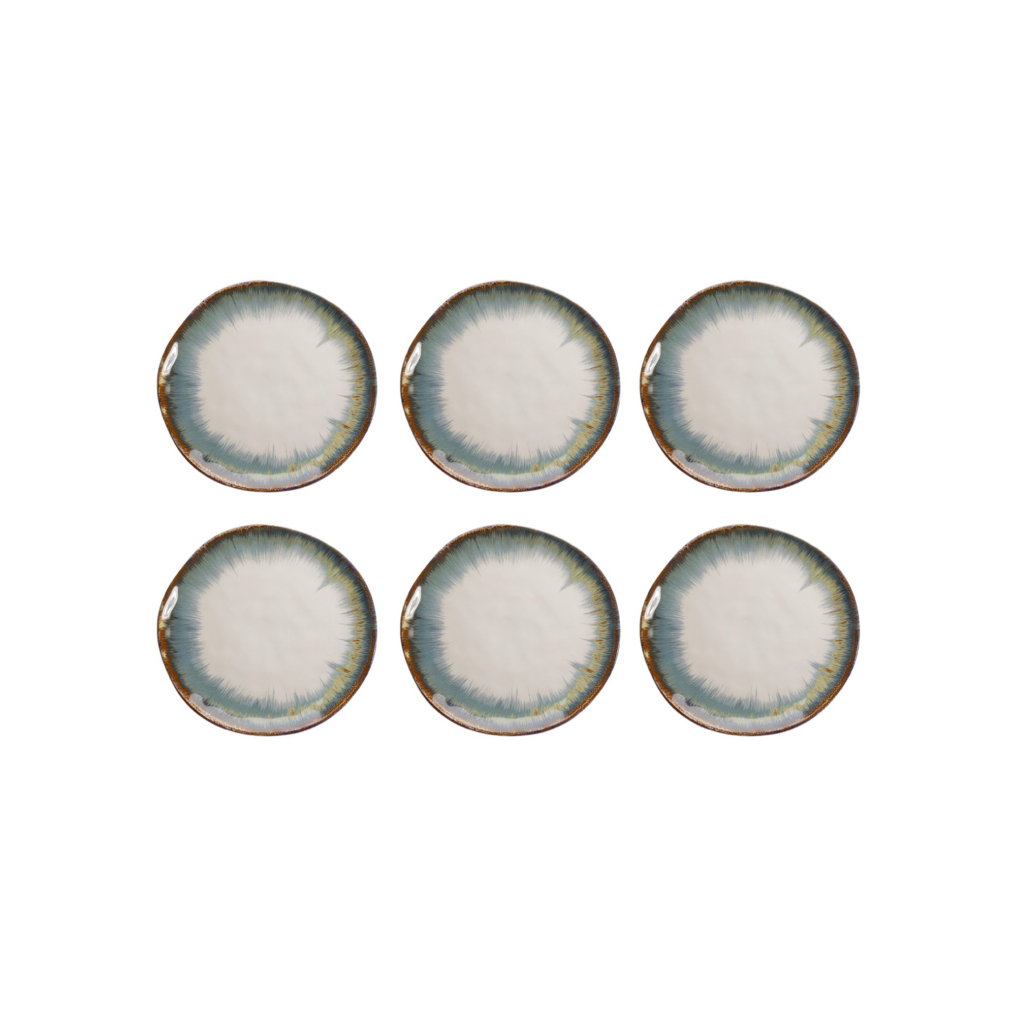 Assiettes Organic 26cm blanches set de 6 Kare Design