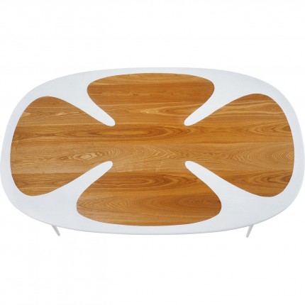 Table Petal 200x100cm blanche Kare Design