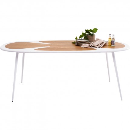 Eettafel Petal 200x100cm wit Kare Design