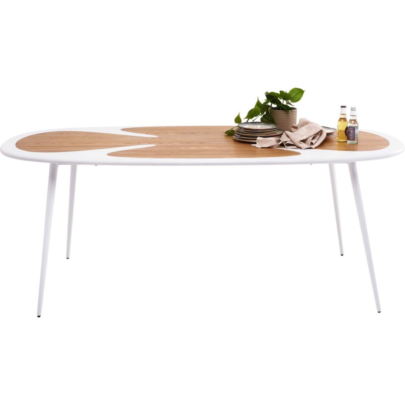 Table Petal Nature blanc 200x100cm