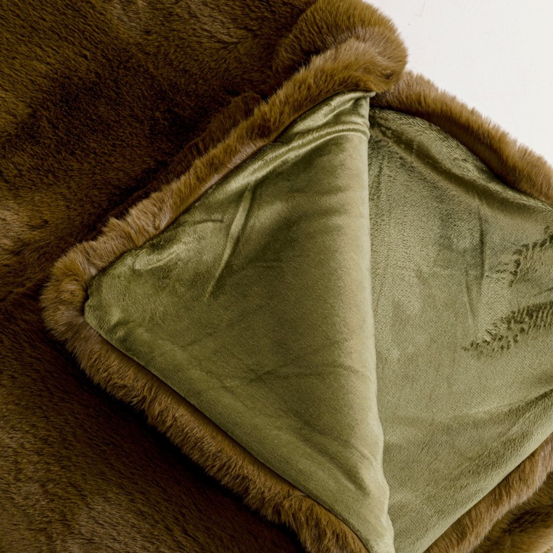 Plaid vert tout doux - Mika - Kare Design
