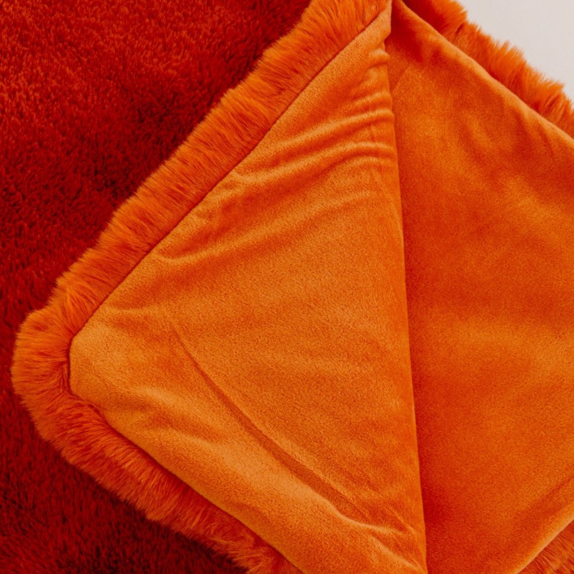 Plaid orange tout doux - Mika - Kare Design