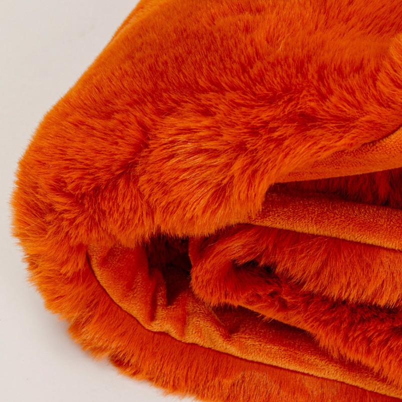 Plaid orange tout doux - Mika - Kare Design