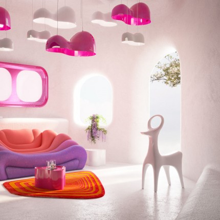 Déco faon blanc XL 113cm Kare Design