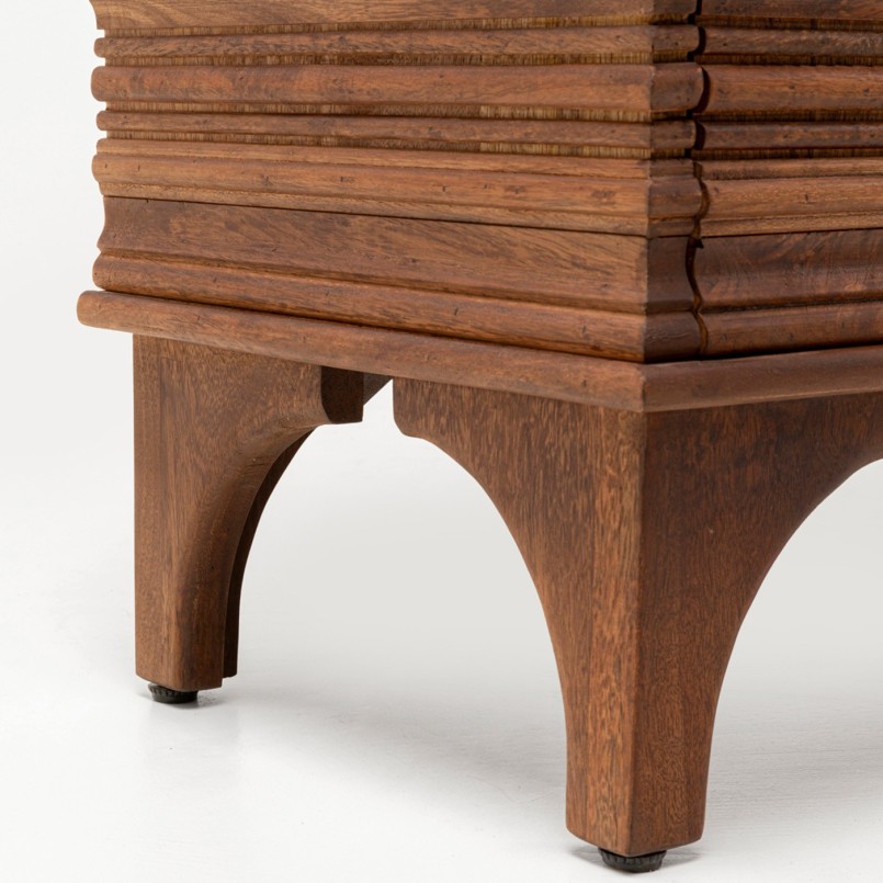 Buffet 4 portes en manguier massif sculpté - Santos - Kare Design