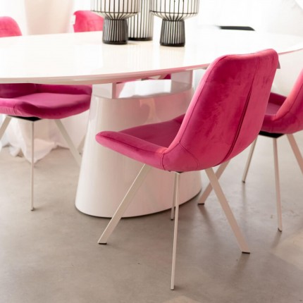 Draaistoel Baron roze Kare Design