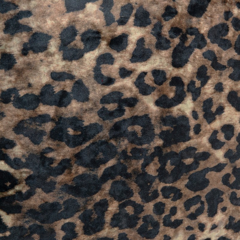 Kussen franje luipaard 55x55cm Kare Design