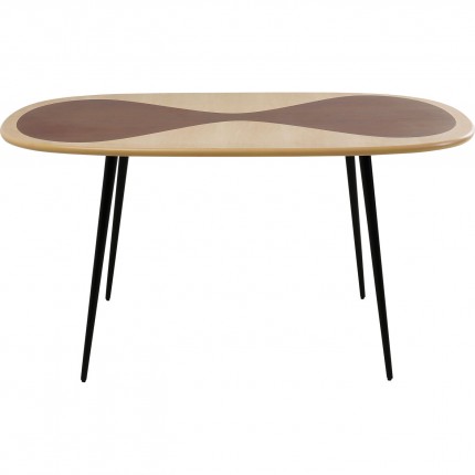 Eettafel Petal 150x90cm zwart Kare Design