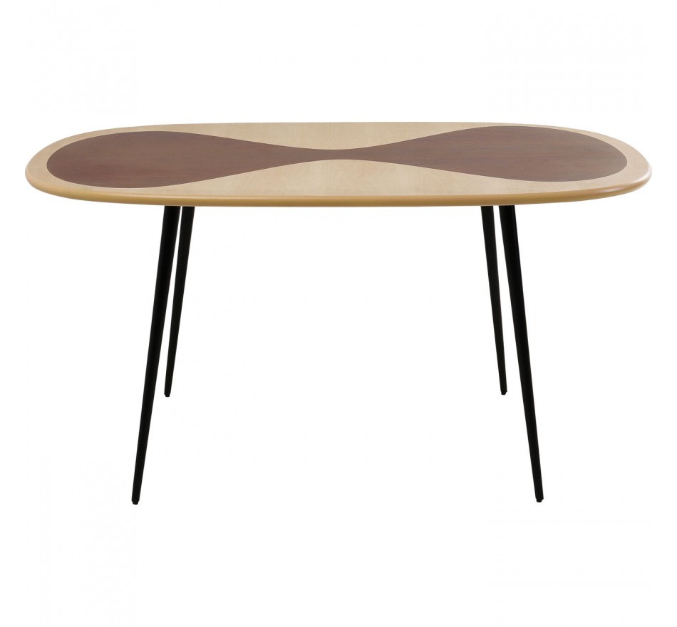 Table Petal 150x90cm noire Kare Design