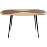 Table Petal Nature noir 150x90cm