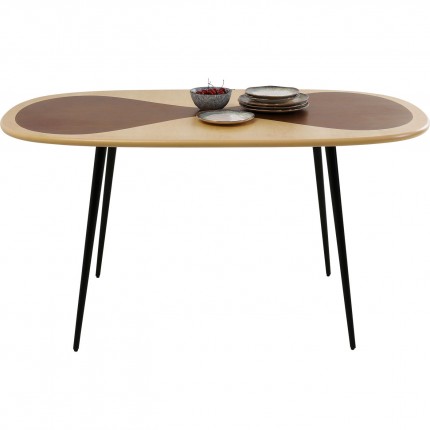 Table Petal 150x90cm noire Kare Design