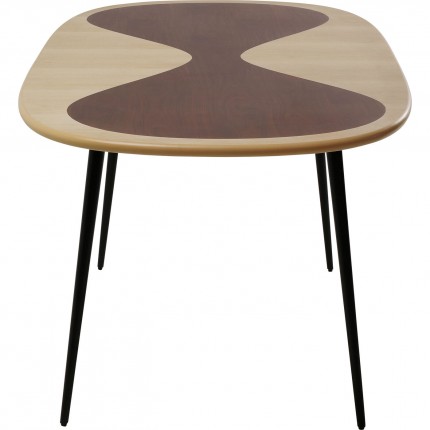 Table Petal 150x90cm noire Kare Design