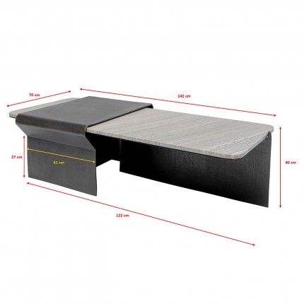 Table basse Montagna Kare Design