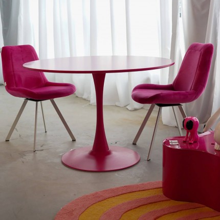 Table Schickeria Ø110cm pink Kare Design