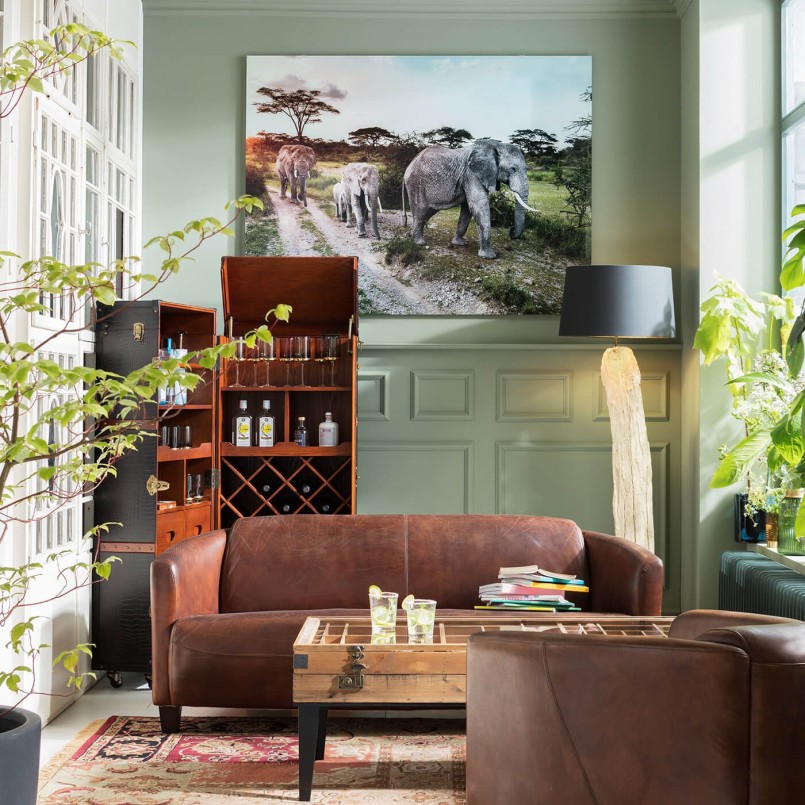 Lampadaire en Bois Flotté -  Nature Straight - Kare Design