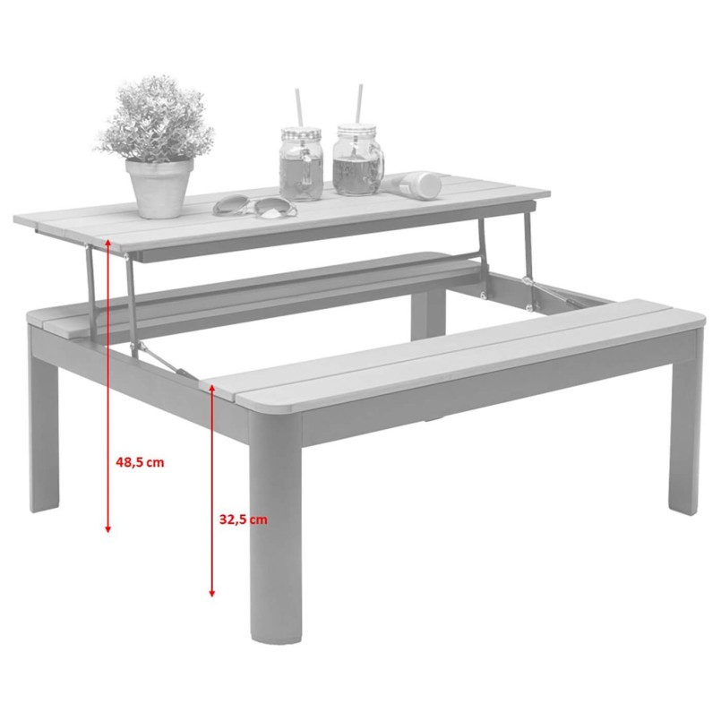 Table basse de jardin dépliante - Happy Day - Kare Design