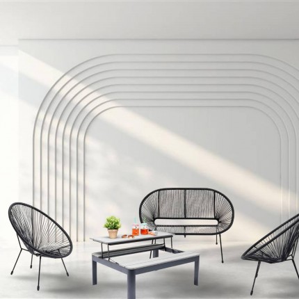 Salon de jardin Acapulco Happy Day gris Kare Design