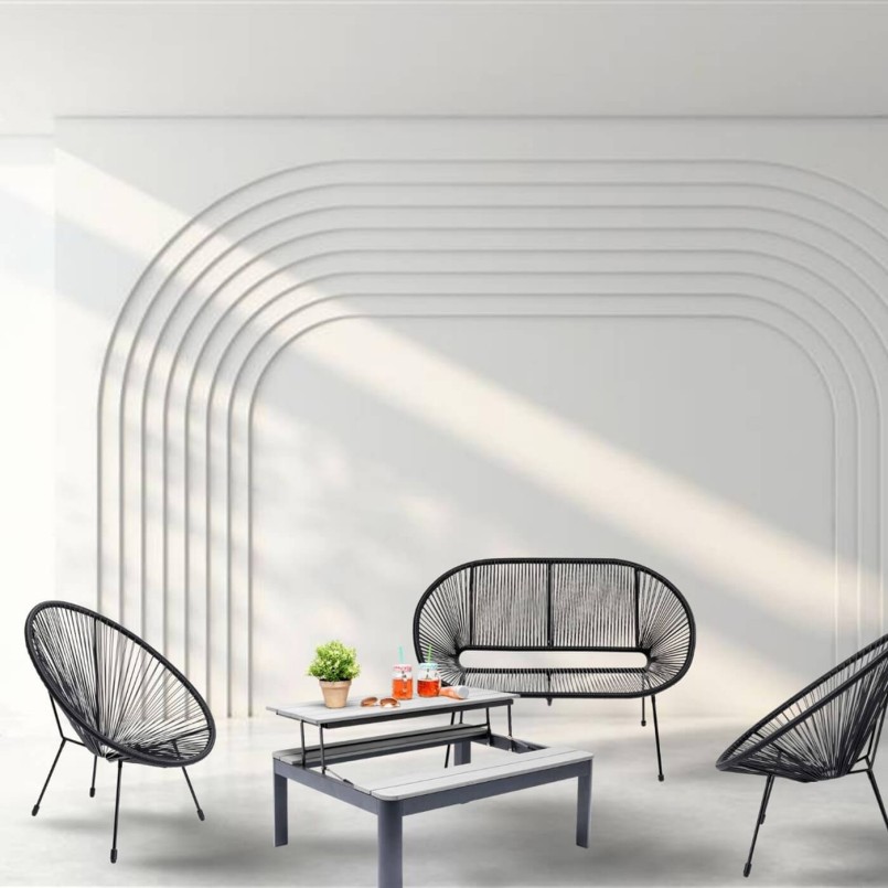 Salon de jardin détente 4 places - Acapulco Happy Day - Kare Design