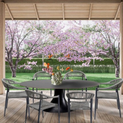 Outdoor set Grande Possibilita table 220cm and 6 chairs grey Kare Design
