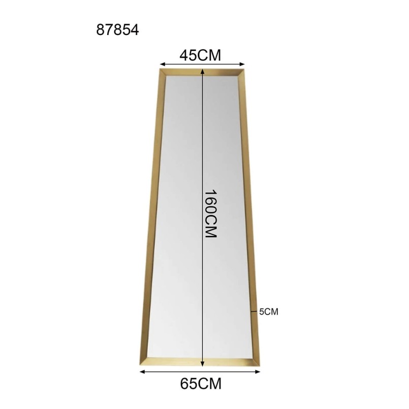 Gouden trapezium wandspiegel - Arezzo - Kare Design