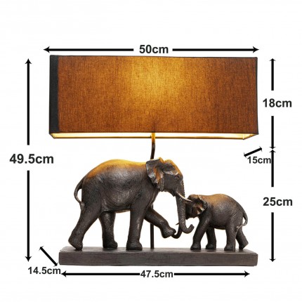 Lampe famille d'éléphants Kare Design