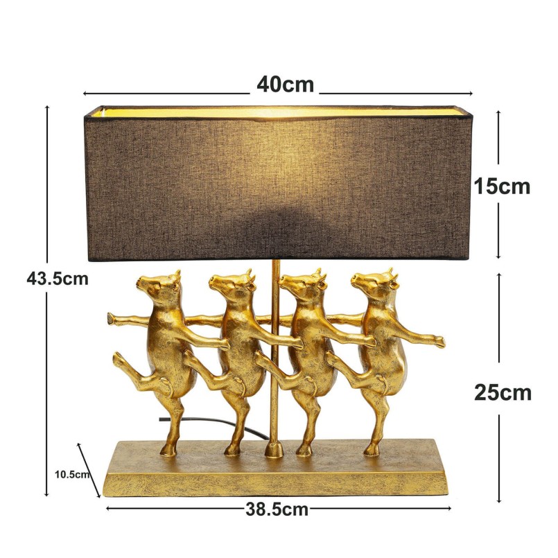 Dancing golden cows lamp - Kare Design