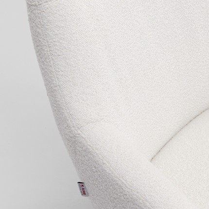 Fauteuil pivotant Mimi crème Kare Design