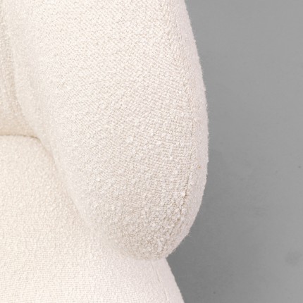 Fauteuil pivotant Elite crème Kare Design