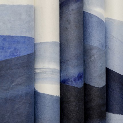 Schilderij 3D Shadow Skyline blauw 160x60cm Kare Design