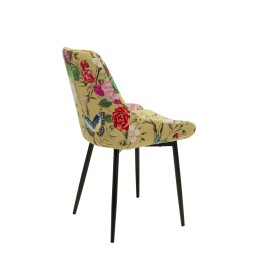 Chaise East Side Flower Fever jaune