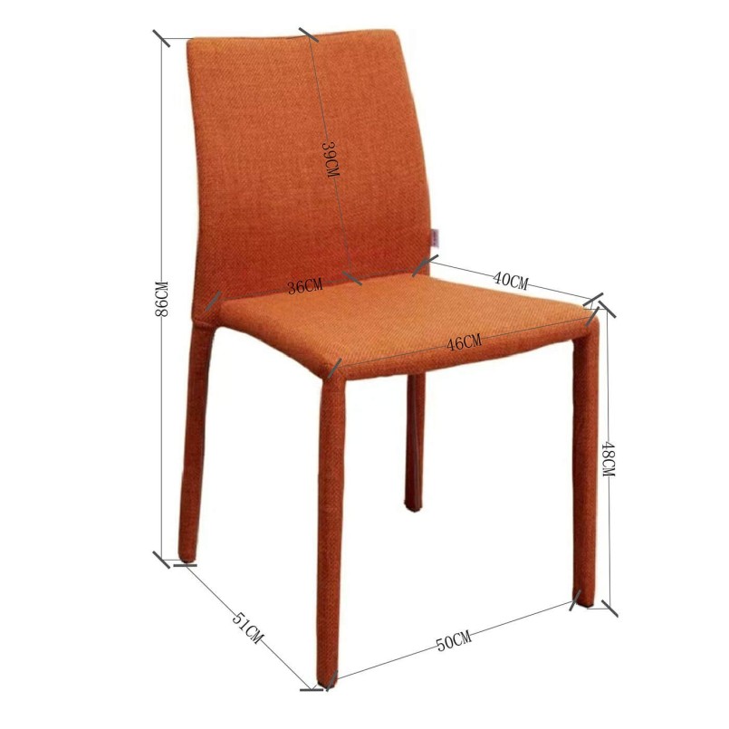 Chaise orange - Bologna - Kare Design