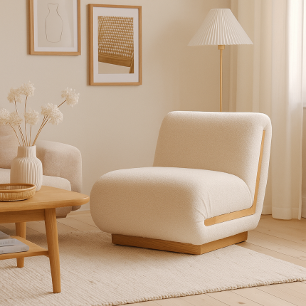 Armchair Hilda cream Kare Design