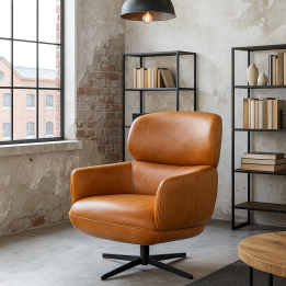 Leren draaifauteuil - Ottowa - Kare Design