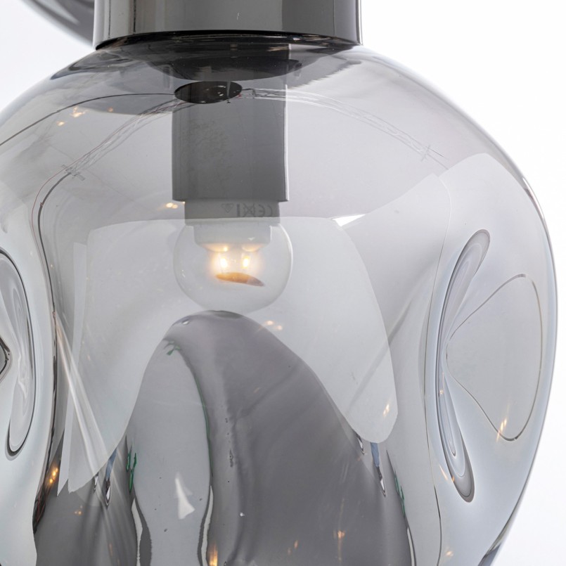 Zilveren hanglamp in glas - Supernova - Kare Design