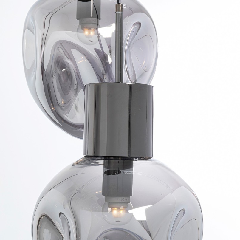 Zilveren hanglamp in glas - Supernova - Kare Design