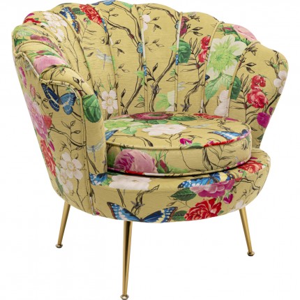 Fauteuil Water Lily Flower Fever geel Kare Design
