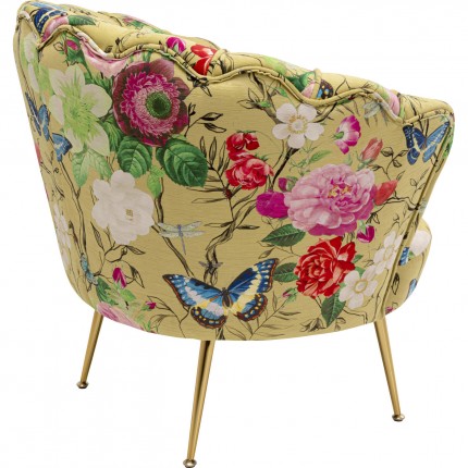 Fauteuil Water Lily Flower Fever jaune Kare Design