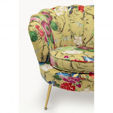 Armchair Water Lily Flower Fever yellow Kare Design