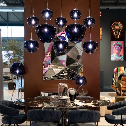 Pendant Lamp Sphere 10 blue Kare Design